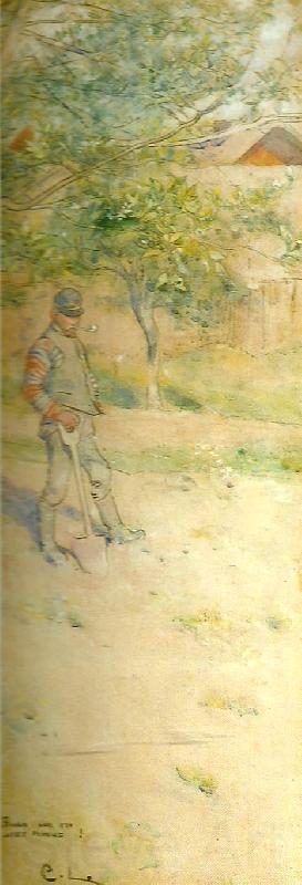 Carl Larsson tradgardsbild France oil painting art